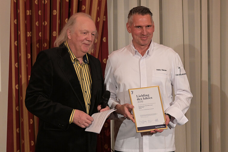 Jürgen Dollase mit Koch des Jahres International Heiko Nieder, The Restaurant im The Dolder Grand, Zürich 